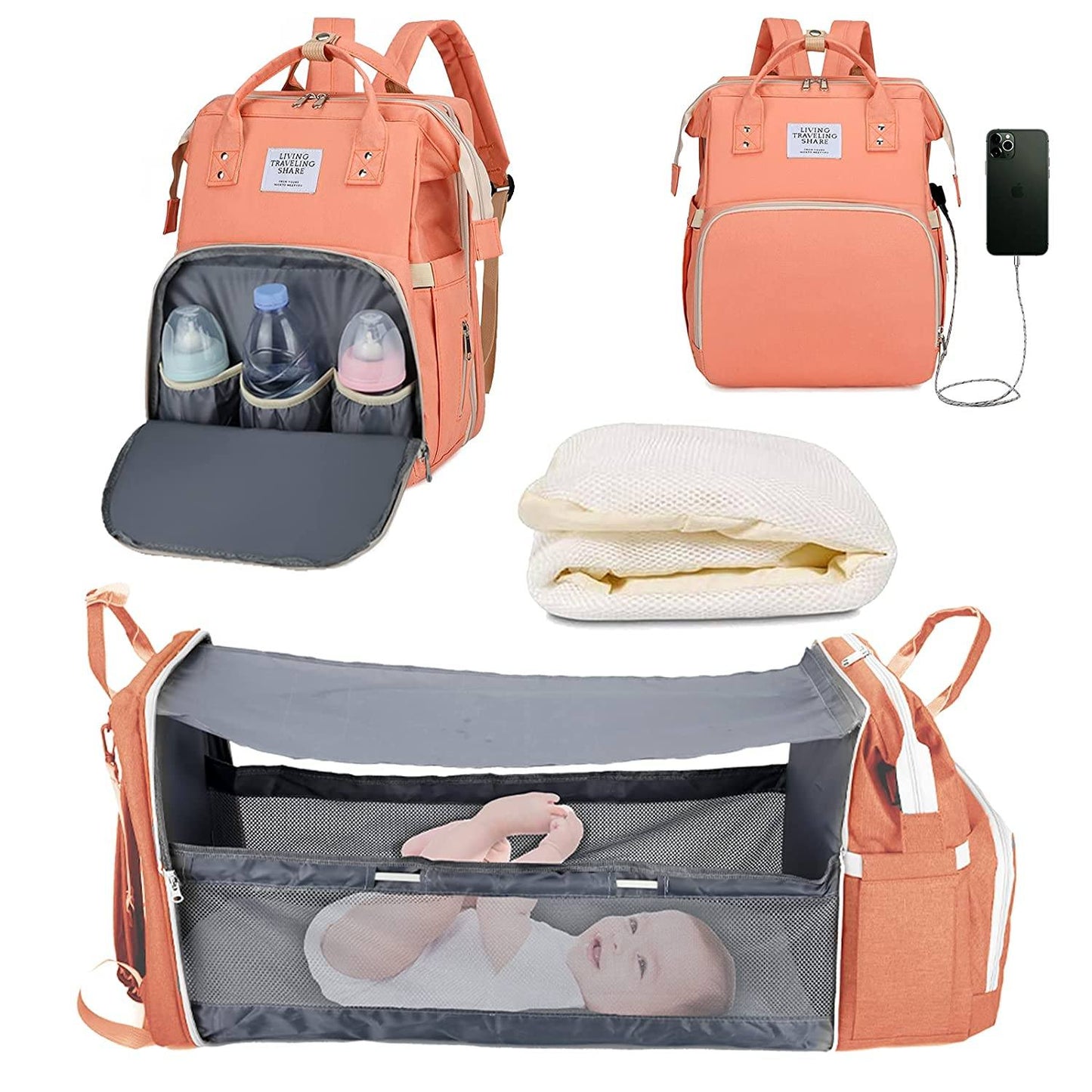 Sac à langer portatif | Berceau de voyage BabyNappy™ - LOUISA.BB