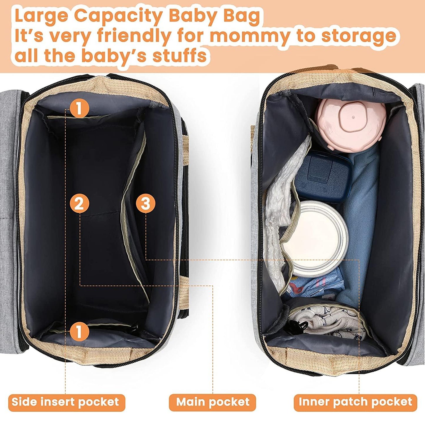 Sac à langer portatif | Berceau de voyage BabyNappy™ - LOUISA.BB