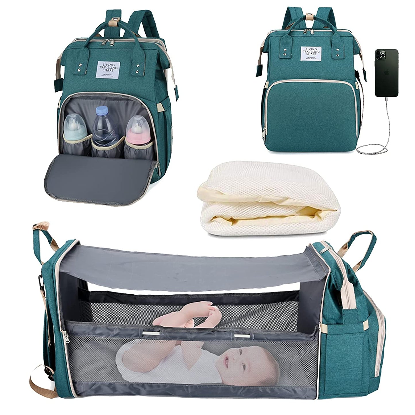 Sac à langer portatif | Berceau de voyage BabyNappy™ - LOUISA.BB